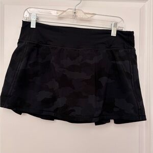 Lululemon Black Camouflage Skort